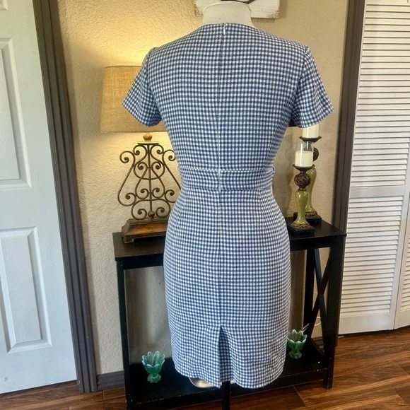 Brooks Brothers blue gingham dress - Picture 5 of 7
